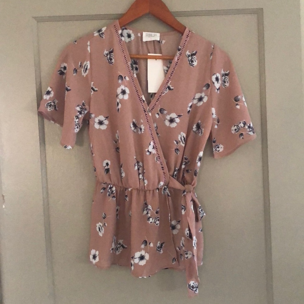 Cute pink shirt.
